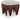 Altair - Fabric Bench - Dark Brown Base