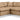 Indulge - Faux Leather 5 Piece Modular Corner Sectional - Tan