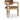 Sacha - Velvet Dining Chair With Natural Base (Set of 2) - Saddle