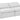 Indulge - Linen 2 Seat Modular Armless Sofa - White