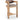 Sacha - Linen Stool With Natural Base