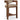 Sacha - Velvet Stool With Brown Base