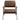 Eacnlz - Accent Chair - Cocoa Top Grain Leather & Matt Iron Finish