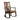 Butsea - Rocking Chair - Brown Fabric & Espresso