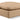 Indulge - Faux Leather Ottoman - Tan