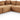 Shaggy - Fabric 5 Piece Modular Corner Armless Sectional