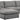 Mackenzie - Modular Sectional 4 Piece - Gray - Fabric