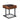 Sara - I - I End Table - Espresso PU, Walnut & Sandy Black