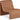 Ivy - Faux Leather Accent Chair - Cognac