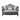 Ariadne - Loveseat - Fabric & Platinum