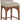 Waldorf - Chenille Stool With Brown Legs